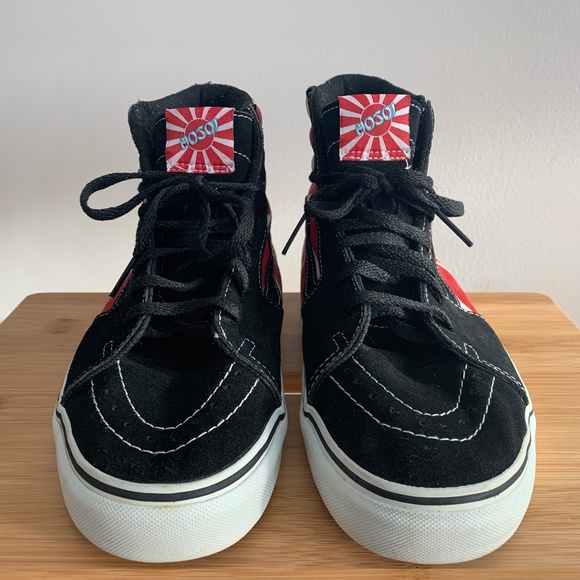 RARE 2006 First Issue Hosoi “Rising Sun” SK8-Hi Vans (Men 10.5) - Picture 4 of 6